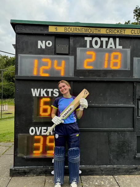 Alton skipper Jorja Wright scored 124 not out against Wessex