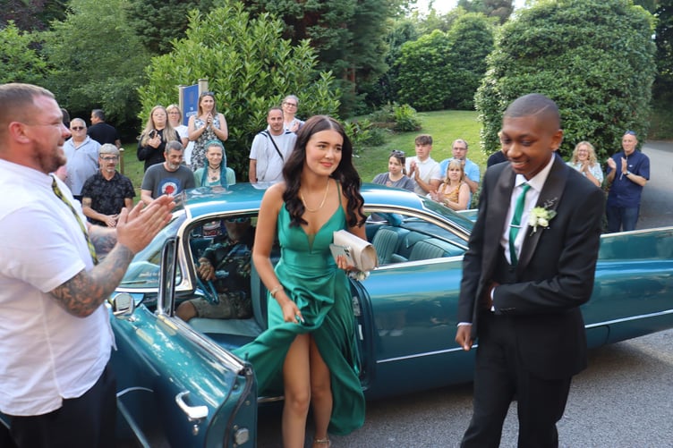 More stylish arrivals at the Alverton Hotel in Truro.