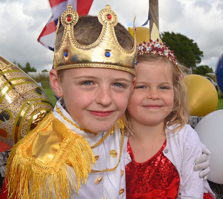 The St Breward Junior Royalty Harry and Ellie Woodford. (Picture: Adrian Jasper)