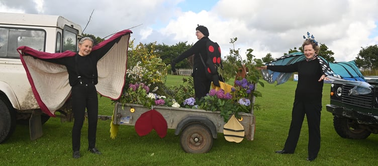 Members of the St Breward Church with 'Nature'. (Picture: Adrian Jasper)