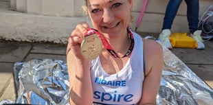 Farnham's "iron woman" inspired by brother to run length of UK