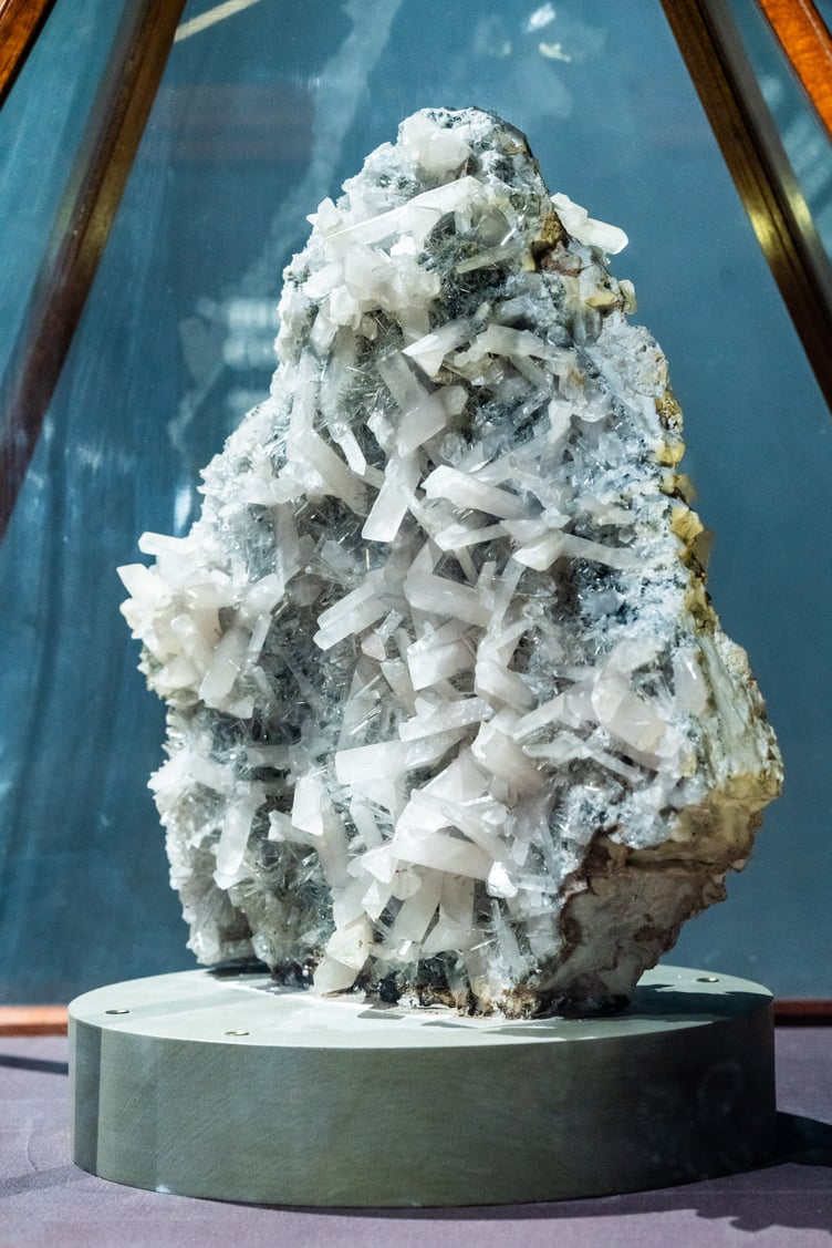 A particularly impressive exhibit in the revamped mineral gallery at the Royal Cornwall Museum
