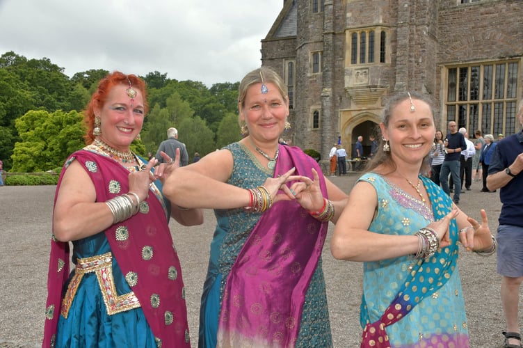 Bollygals provided exotic entertainment with Indian dancing for the annual church fete in Holcombe Rogus. PHOTO: Alain Lockyer.