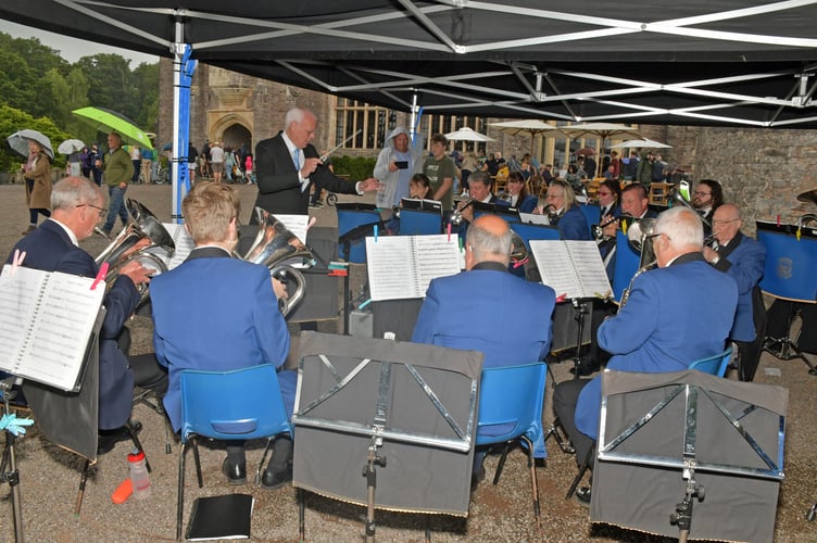 Tiverton Town Band perform for the annual village fete in Holcombe Rogus. PHOTO: Alain Lockyer.