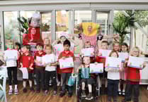 Squire's Garden Centres in Frensham and Badshot Lea help pupils harvest potatoes
