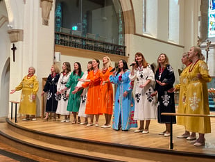 Dancing in the aisles as Ukrainian choir dazzle at church fundraiser
