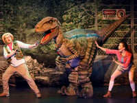 Dinosaurs prepare to take the stage in Aldershot