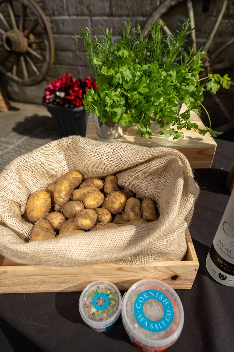 Cornish New potatoes with local sea salt