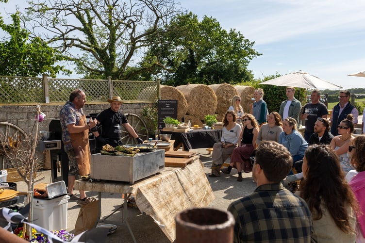 Cornish New potatoes were stars of the show at Stennack Farm