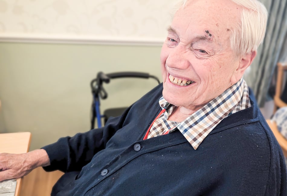 <p>The Lawn resident, Alan Newman, spread fun and laughter on International Joke Day.</p>