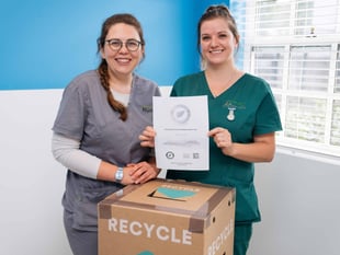 Vets win prizes as practice awarded green accolade