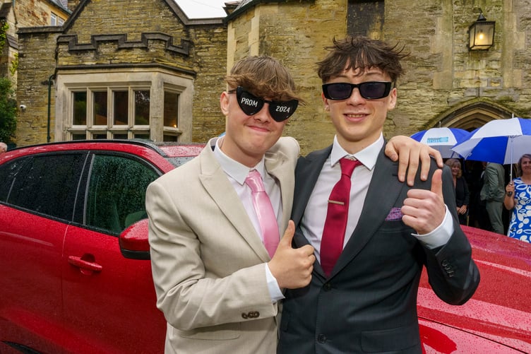 In the shade at Roseland Academy Leavers' Prom