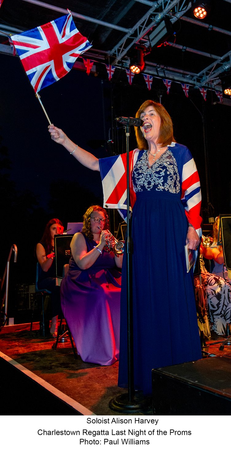 Soloist Alison Harvey at the Charlestown Regatta Proms