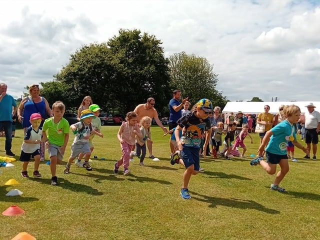 Traditional children’s races proved hugely popular at Fitzhead fete. PHOTO: Sue Mitchison.