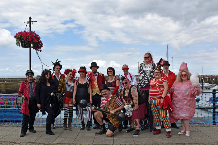 It was fancy dress time at Watchet carnival's fiesta on the Esplanade. PHOTO: Peter Mather.