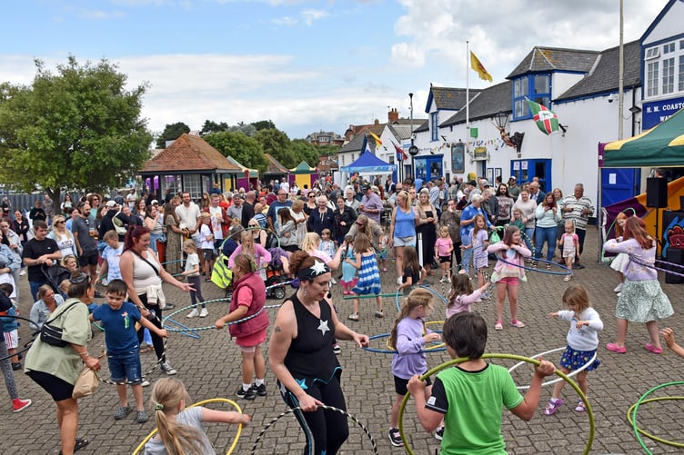 Kat Collett led a hula hoop workshop. PHOTO: Peter Mather.