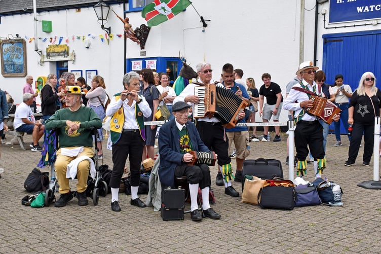 Where there are West Somerset Morris dancers, there are musicians, too. PHOTO: Peter Mather.