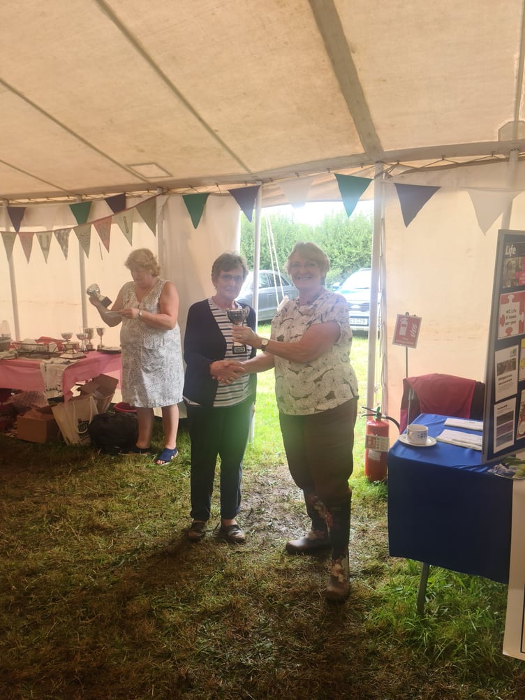 The cup for Novice Cookery went to Mary of Lanson WI