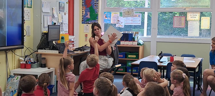 Maddie Difazio-Wright, People and Brand Manager at MAKE, came to talk to the children.