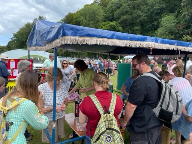 Stalls were doing rip-roaring business at Roadwater Fete.