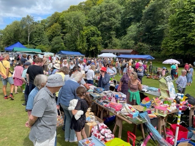 It was standing room only for some Roadwater Fete stalls.