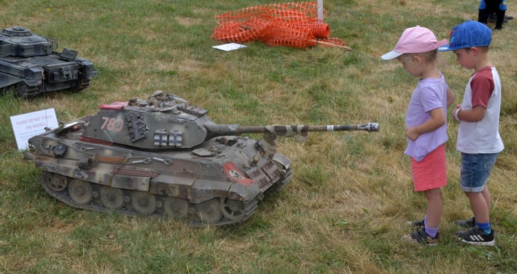 Fascinating model tanks were among the displays at the WSRA steam and vintage rally. PHOTO: Alain Lockyer.