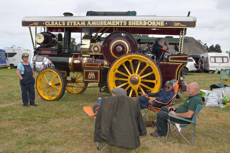 Taking a break from looking after one of the WSRA steam and vintage rally exhibits. PHOTO: Alain Lockyer.