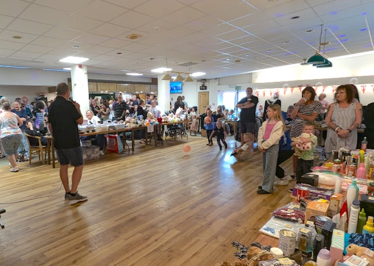 Scores of prizes were donated for the event held in Penwithick.