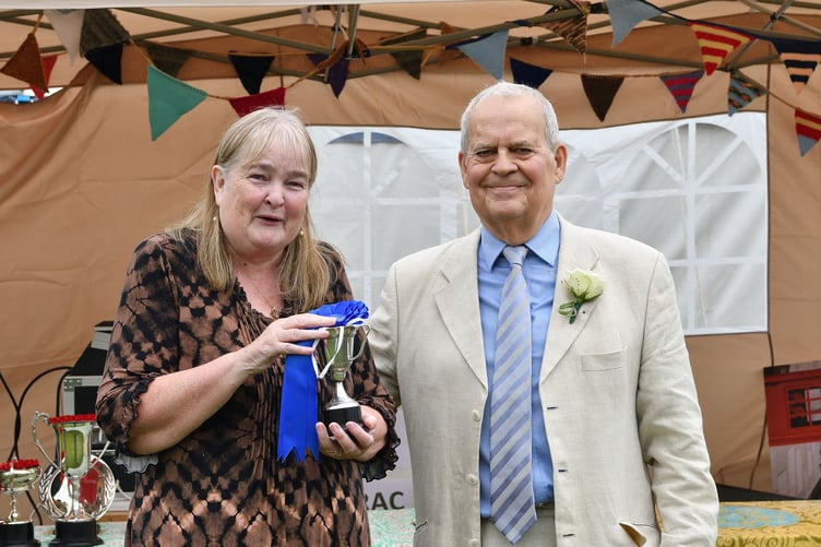 Stoke Climsland Show 2024 prize giving. (Picture: Rob Stewart)