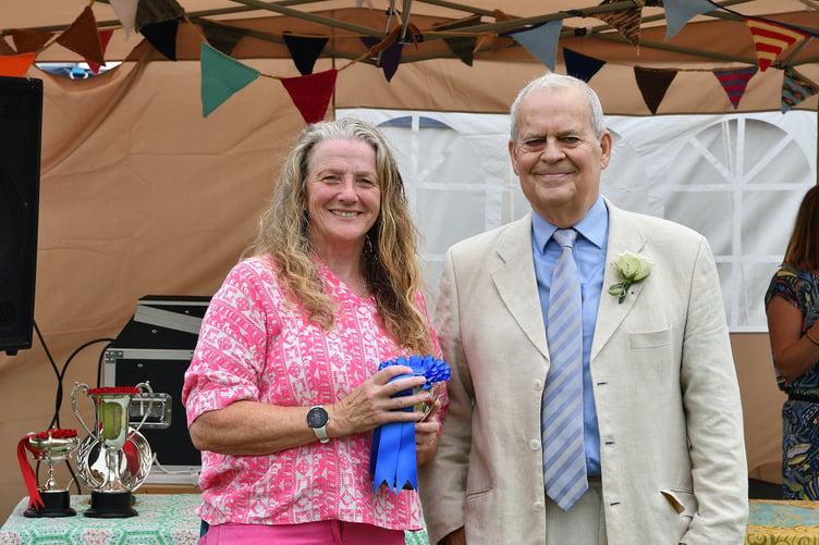 Stoke Climsland Show 2024 prize giving. (Picture: Rob Stewart)