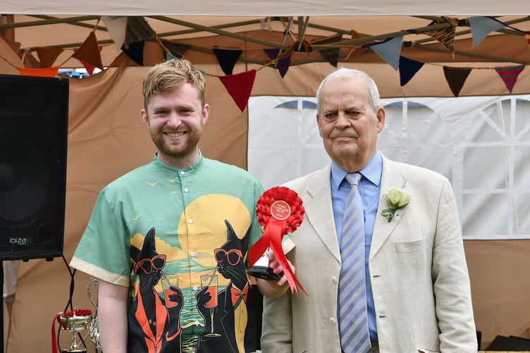 Stoke Climsland Show 2024 prize giving. (Picture: Rob Stewart)
