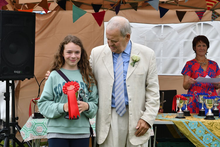 Stoke Climsland Show 2024 prize giving. (Picture: Rob Stewart)