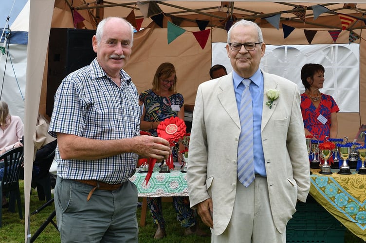 Stoke Climsland Show 2024 prize giving. (Picture: Rob Stewart)