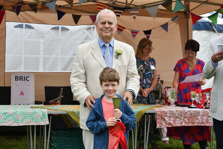 Stoke Climsland Show 2024 prize giving. (Picture: Rob Stewart)