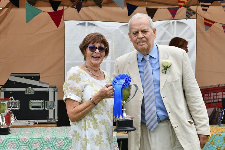 Stoke Climsland Show 2024 prize giving. (Picture: Rob Stewart)