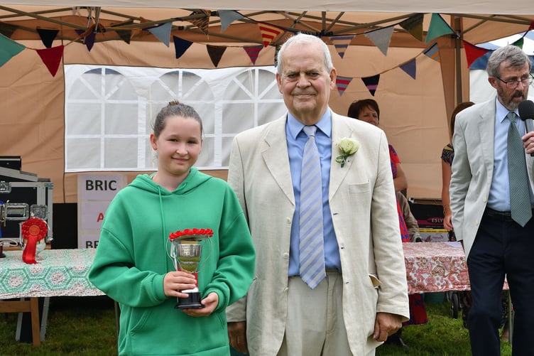 Stoke Climsland Show 2024 prize giving. (Picture: Rob Stewart)