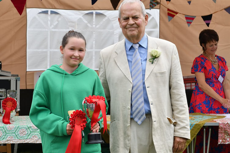 Stoke Climsland Show 2024 prize giving. (Picture: Rob Stewart)