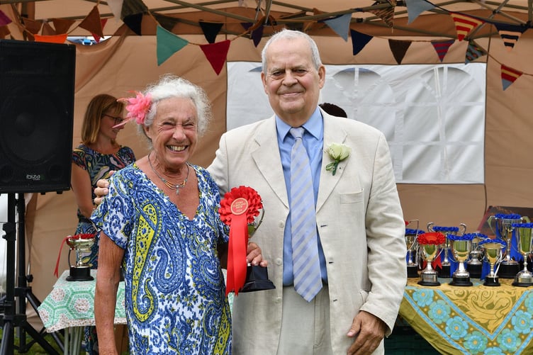 Stoke Climsland Show 2024 prize giving. (Picture: Rob Stewart)