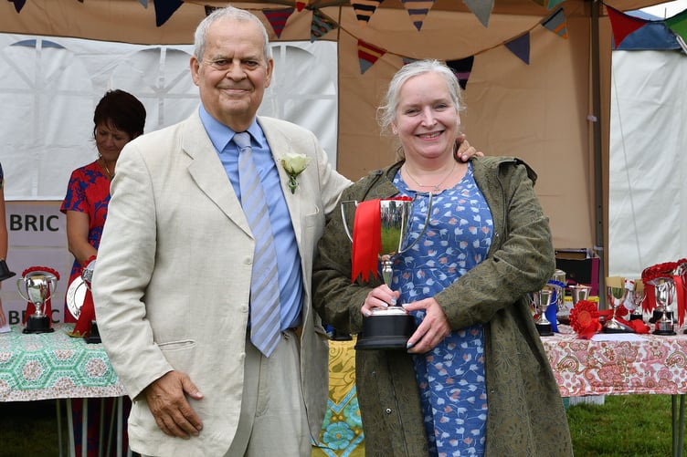 Stoke Climsland Show 2024 prize giving. (Picture: Rob Stewart)