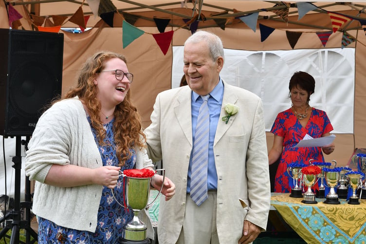 Stoke Climsland Show 2024 prize giving. (Picture: Rob Stewart)