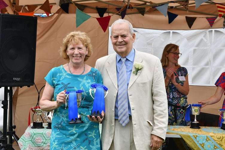 Stoke Climsland Show 2024 prize giving. (Picture: Rob Stewart)