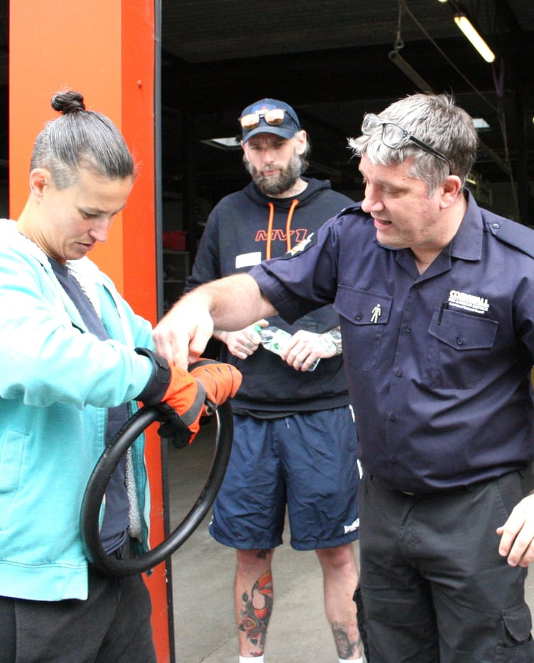 Uncoupling a fire hose is harder than you think