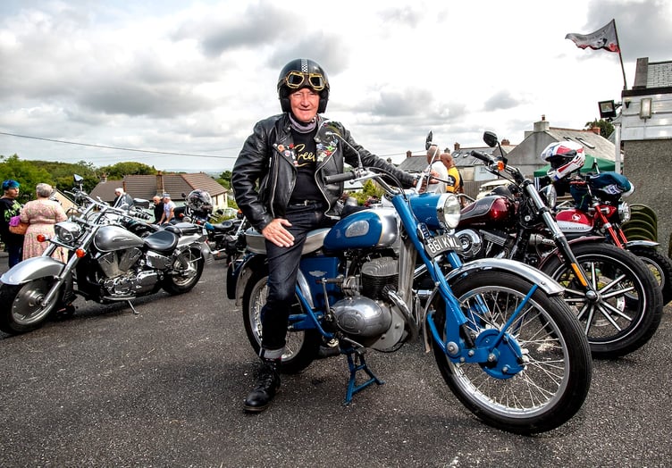 One of the classic motorcycles on display. Picture: Paul Williams