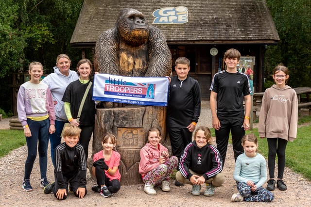 Military children Go Ape for adventure and new friendships