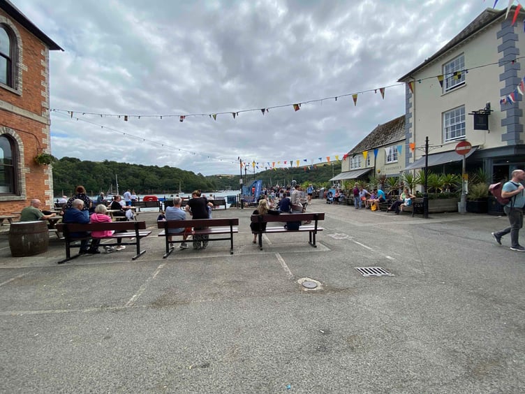 The Town Quay car park becomes a pedestrian-only area in the summer. Picture: Andrew Townsend