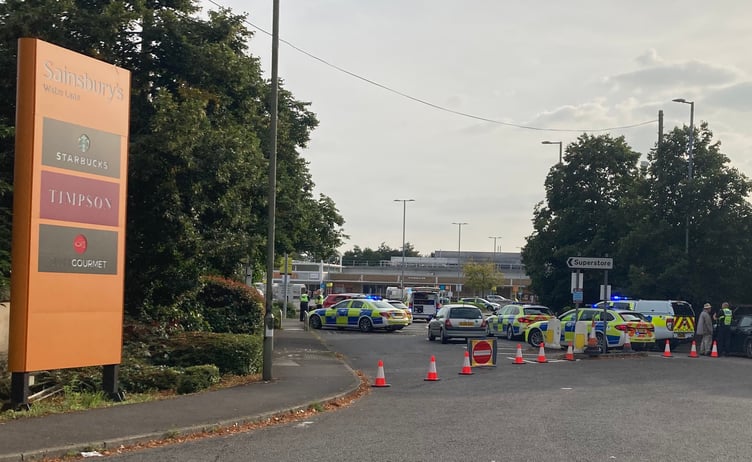 Water Lane Sainsbury's Farnham collision