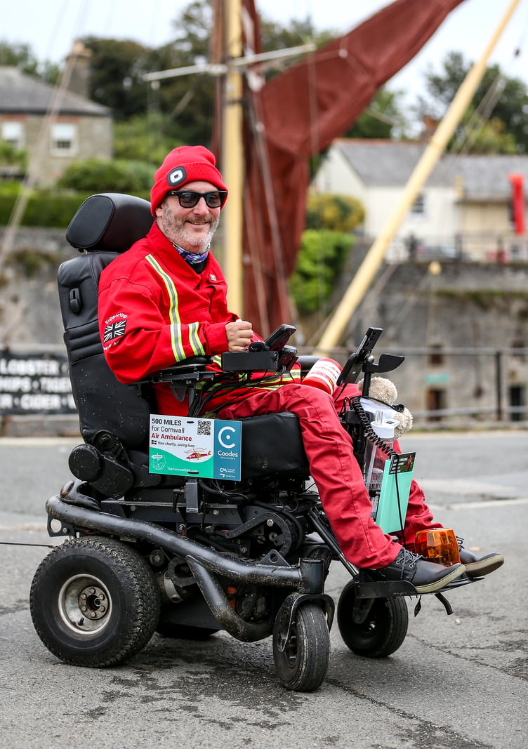 Steven Webb in Charlestown on The Cornwall 500