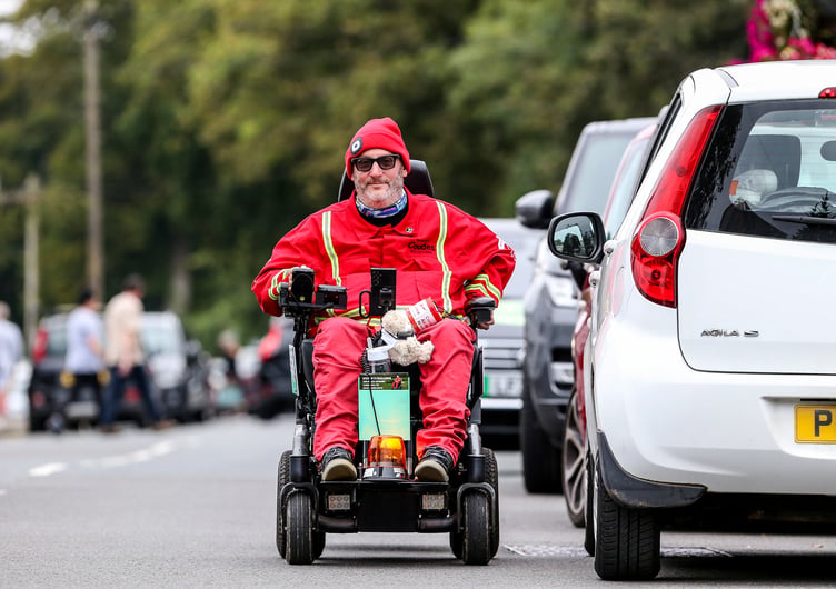 Steve Webb en route on The Cornwall 500