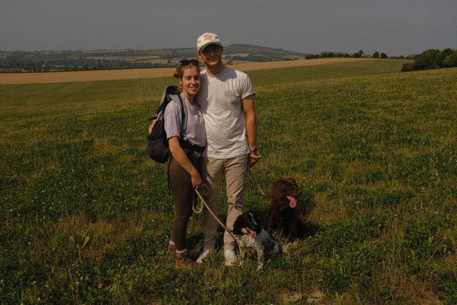 Couple and dogs take on 100-mile hike for cancer charity