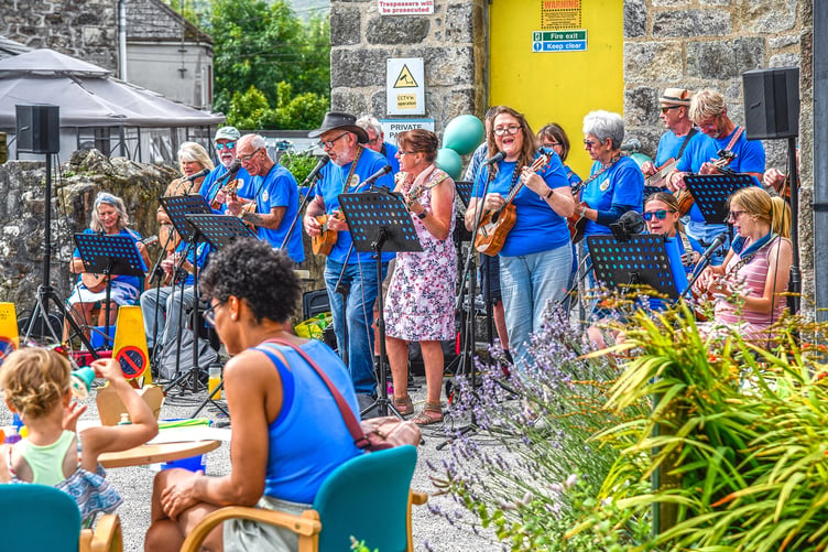 St Dennis Ukulele Band played at the ClayTAWC celebration. Picture: Derek Williams